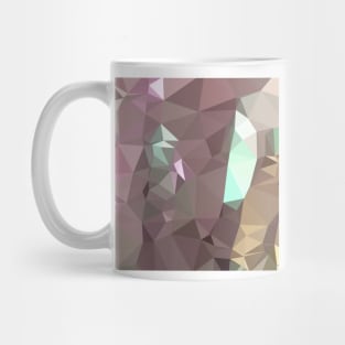 French Lilac Purple Abstract Low Polygon Background Mug